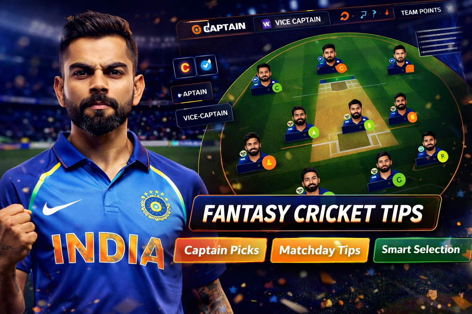 Come Fantasy Hub role based fantasy cricket checklist